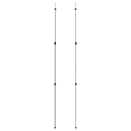vidaXL Luifelstokken 2 st telescopisch 102-260 cm aluminium