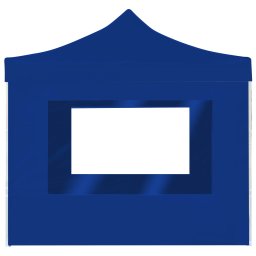 vidaXL Partytent inklapbaar met wanden 2x2 m aluminium blauw