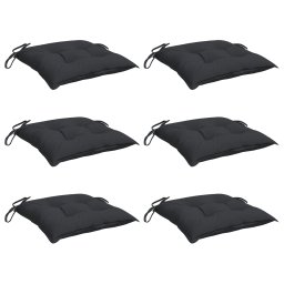vidaXL Palletkussens 6 st 50x50x7 cm oxford stof zwart