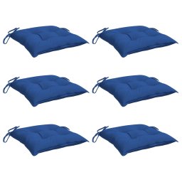 vidaXL Palletkussens 6 st 50x50x7 cm oxford stof blauw