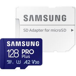 Samsung PRO Plus 128GB (2023) microSDXC + SD Adapter