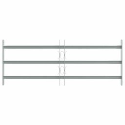 vidaXL Raammazen 700-1050 mm Gegalvaniseerd staal Zilverkleurig