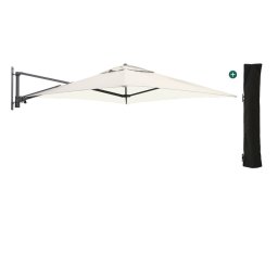 + 15% kassakorting | Shadowline muurparasol 200x200cm - Laagste prijsgarantie!