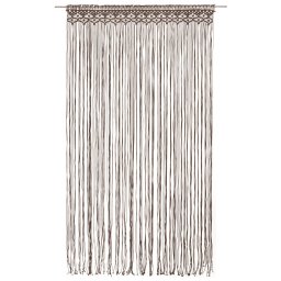 vidaXL Gordijn macramé 140x240 cm katoen taupe