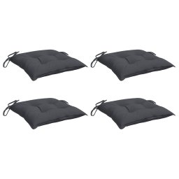 vidaXL Stoelkussens 4 st 50x50x7 cm oxford stof antracietkleurig