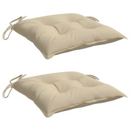 vidaXL Palletkussens 2 st 50x50x7 cm oxford stof beige