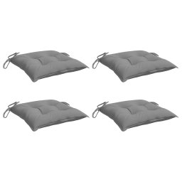 vidaXL Stoelkussens 4 st 50x50x7 cm oxford stof grijs
