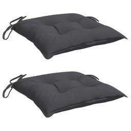 vidaXL Stoelkussens 2 st 50x50x7 cm oxford stof antracietkleurig