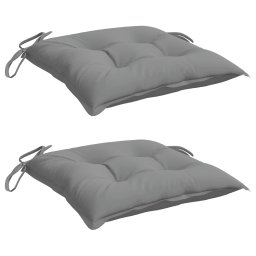 vidaXL Stoelkussens 2 st 50x50x7 cm oxford stof grijs