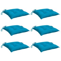 vidaXL Palletkussens 6 st 50x50x7 cm oxford stof lichtblauw
