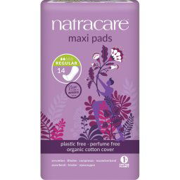 Natracare Maxi Pads Regular Maandverband 14st