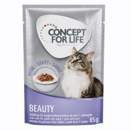 Concept for Life Beauty Adult Kattenvoer - Verbeterde receptuur! - Bestel ook: 12 x 85 g Concept for Life Beauty in Saus