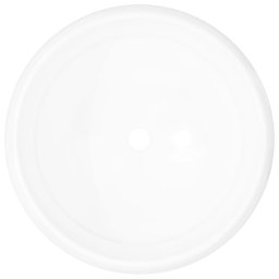 vidaXL Wastafel rond 40x15 cm keramiek wit