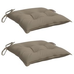 vidaXL Palletkussens 2 st 50x50x7 cm oxford stof taupe
