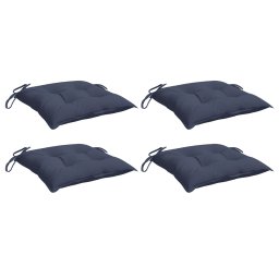 vidaXL Stoelkussens 4 st 50x50x7 cm oxford stof marineblauw