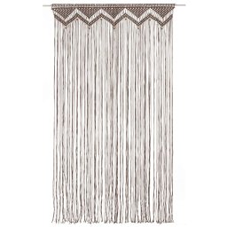 vidaXL Gordijn macramé 140x240 cm katoen taupe
