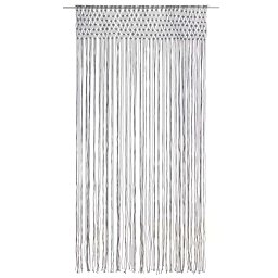 vidaXL Gordijn macramé 140x240 cm katoen antraciet