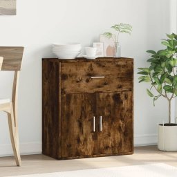 vidaXL Dressoir 60x31x70 cm bewerkt hout gerookt eikenkleurig