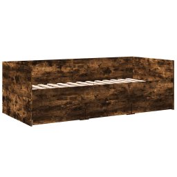 vidaXL Slaapbank met lades zonder matras 100x200 cm gerookt eikenkleur