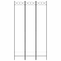 vidaXL Kamerscherm met 3 panelen 120x220 cm stof wit