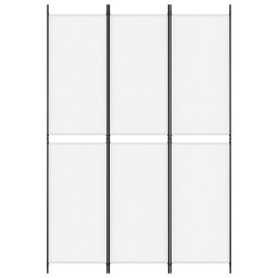 vidaXL Kamerscherm met 3 panelen 150x220 cm stof wit
