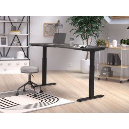 Elektrisch verstelbaar bureau JETLAG 160 cm grafiet/zwart