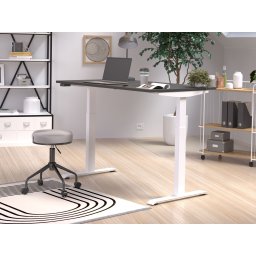 Elektrisch verstelbaar bureau JETLAG 140 cm grafiet/wit