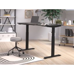 Elektrisch verstelbaar bureau JETLAG 120 cm grafiet/zwart