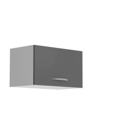Hoge keukenkast horizontaal ECOTIC 1 deur hoogglans grijs
