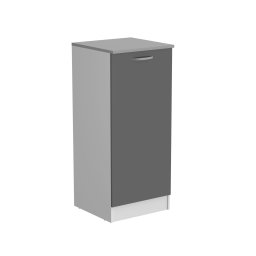 Lage kolomkast ECOTIC 1 deur hoogglans grijs