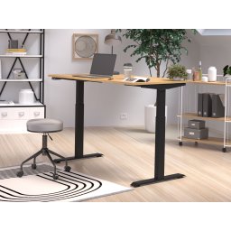 Elektrisch verstelbaar bureau JETLAG 140 cm navarra eik/zwart