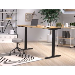 Elektrisch verstelbaar bureau JETLAG 160 cm navarra eik/zwart
