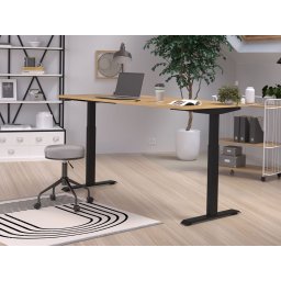Elektrisch verstelbaar bureau JETLAG 180 cm navarra eik/zwart