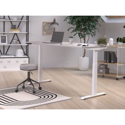 Elektrisch verstelbaar bureau JETLAG 180 cm kasjmier/wit