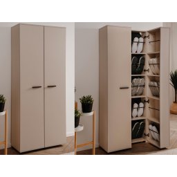 Schoenenkast LUGOCHA 2 deuren beige