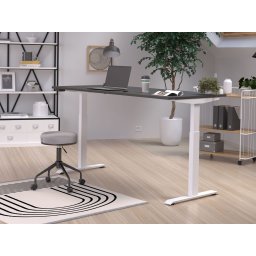 Elektrisch verstelbaar bureau JETLAG 180 cm grafiet/wit