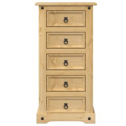vidaXL Nachtkastje Corona 53x39x103 cm massief grenenhout