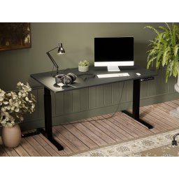 Elektrisch verstelbaar bureau NOMALAND 150 cm antraciet/zwart