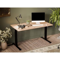 Elektrisch verstelbaar bureau NOMALAND 150 cm wotan eik/zwart