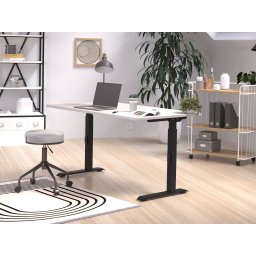 Verstelbaar bureau ROBERT 140 cm zwart/kasjmier