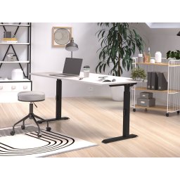 Verstelbaar bureau ROBERT 160 cm kasjmier/zwart