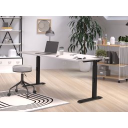 Verstelbaar bureau ROBERT 180 cm kasjmier/zwart