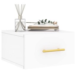 vidaXL Nachtkastjes 2 st wandgemonteerd 35x35x20 cm wit