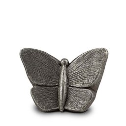 Kleine Mariposa Vlinder Urn Zilver (0.8 liter)