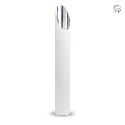 Grote Slanke Design Urn, Matwit - Zilver (3.9 liter)