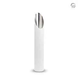 Mediumgrote Slanke Design Urn, Matwit - Zilver (3 liter)