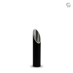 Slanke Design Kaarshouder Urn, Matzwart - Zilver (0.3 liter)
