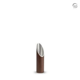Slanke Design Mini Kaarshouder Urn, Brons - Zilver (0.2 liter)