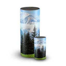 Grote Bio Eco Urn of As-strooikoker Dennen Berglandschap (3.5 liter)