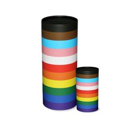 Kleine Bio Eco Urn of As-strooikoker Regenboogkleuren (0.2 liter)